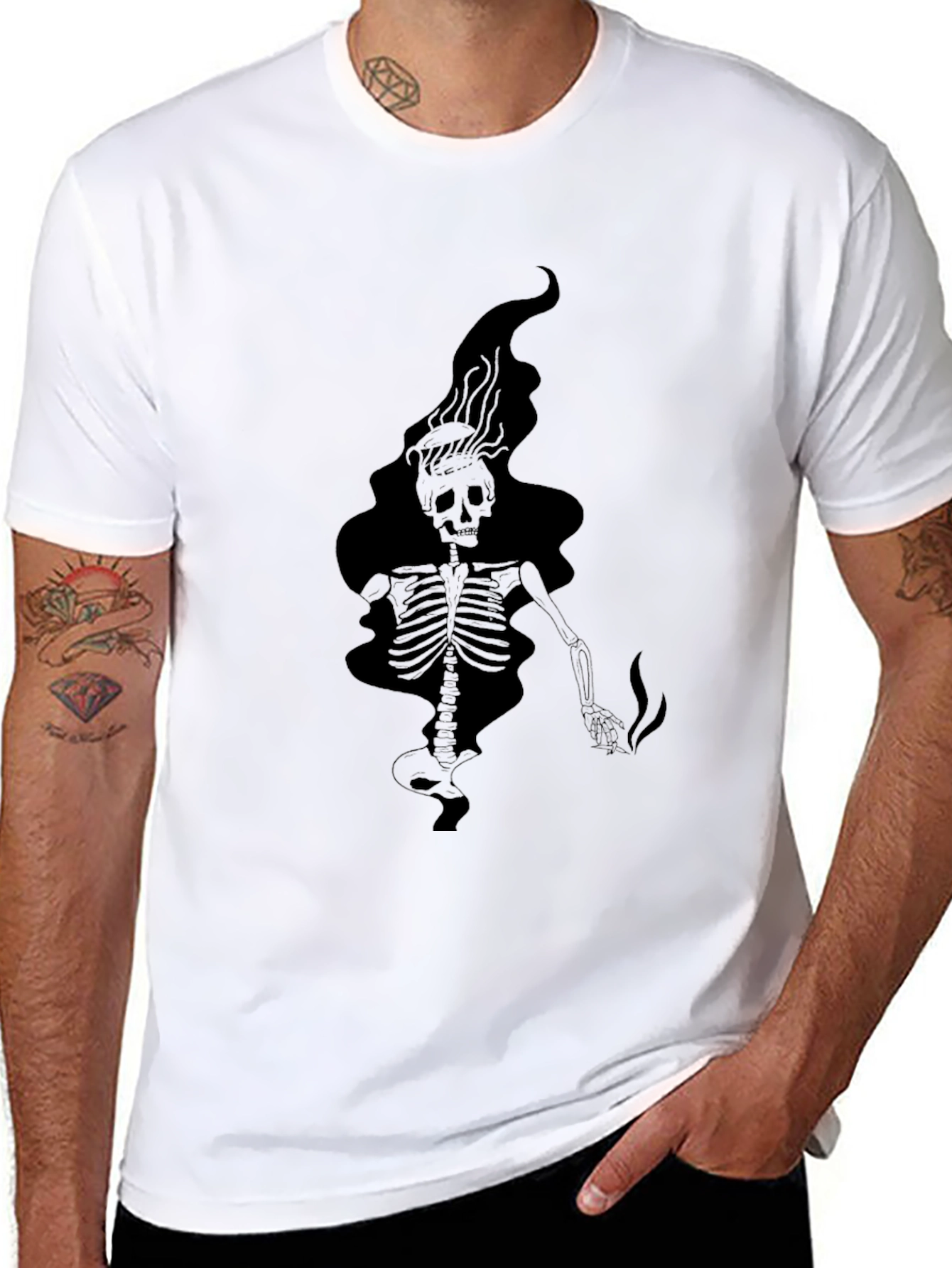 Skeleton Graphic Print T-Shirt