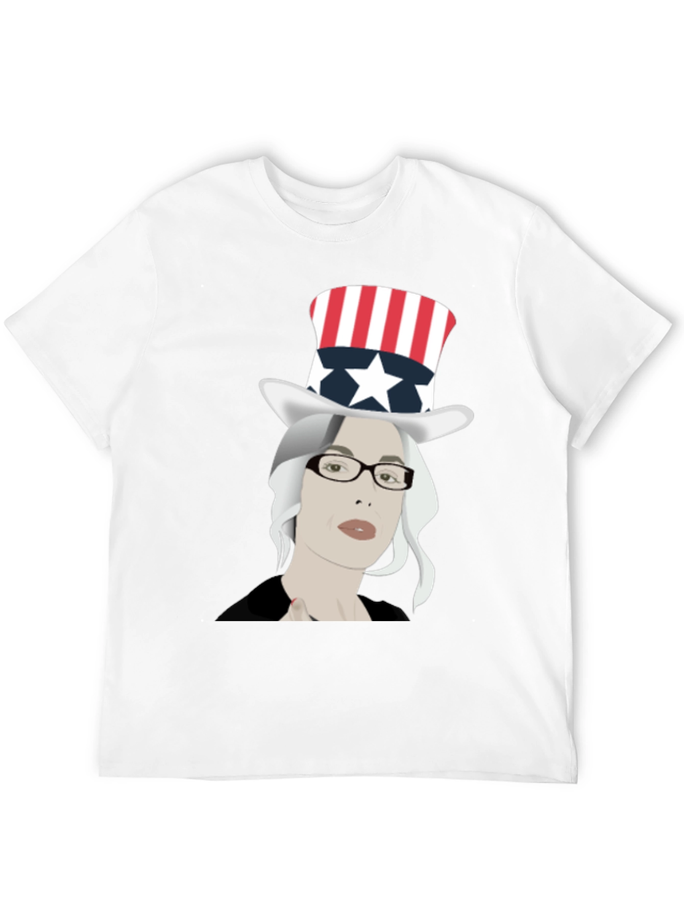 Uncle Sam Hat T-Shirt - Patriotic Design