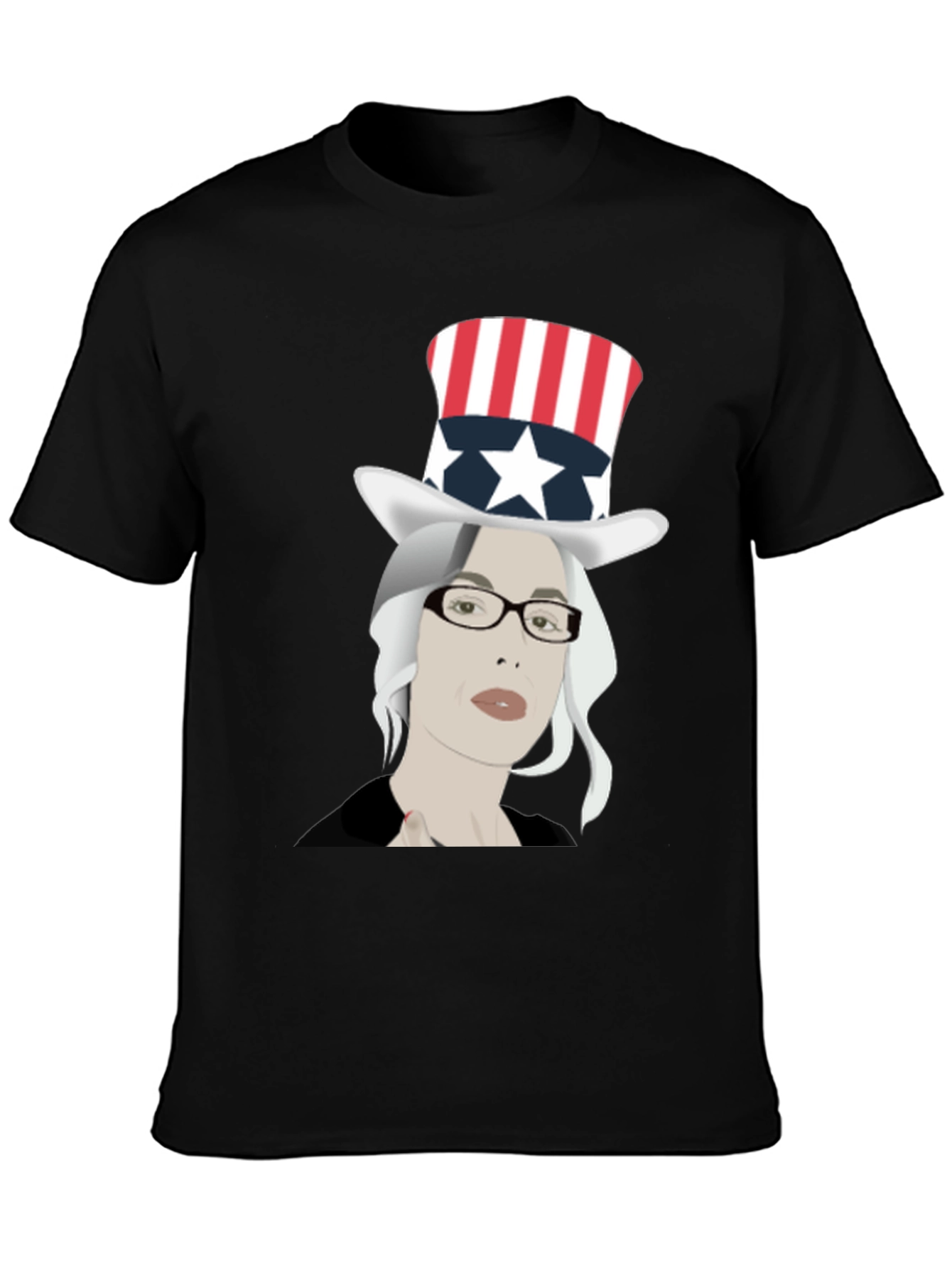 Uncle Sam Hat T-Shirt - Patriotic Design