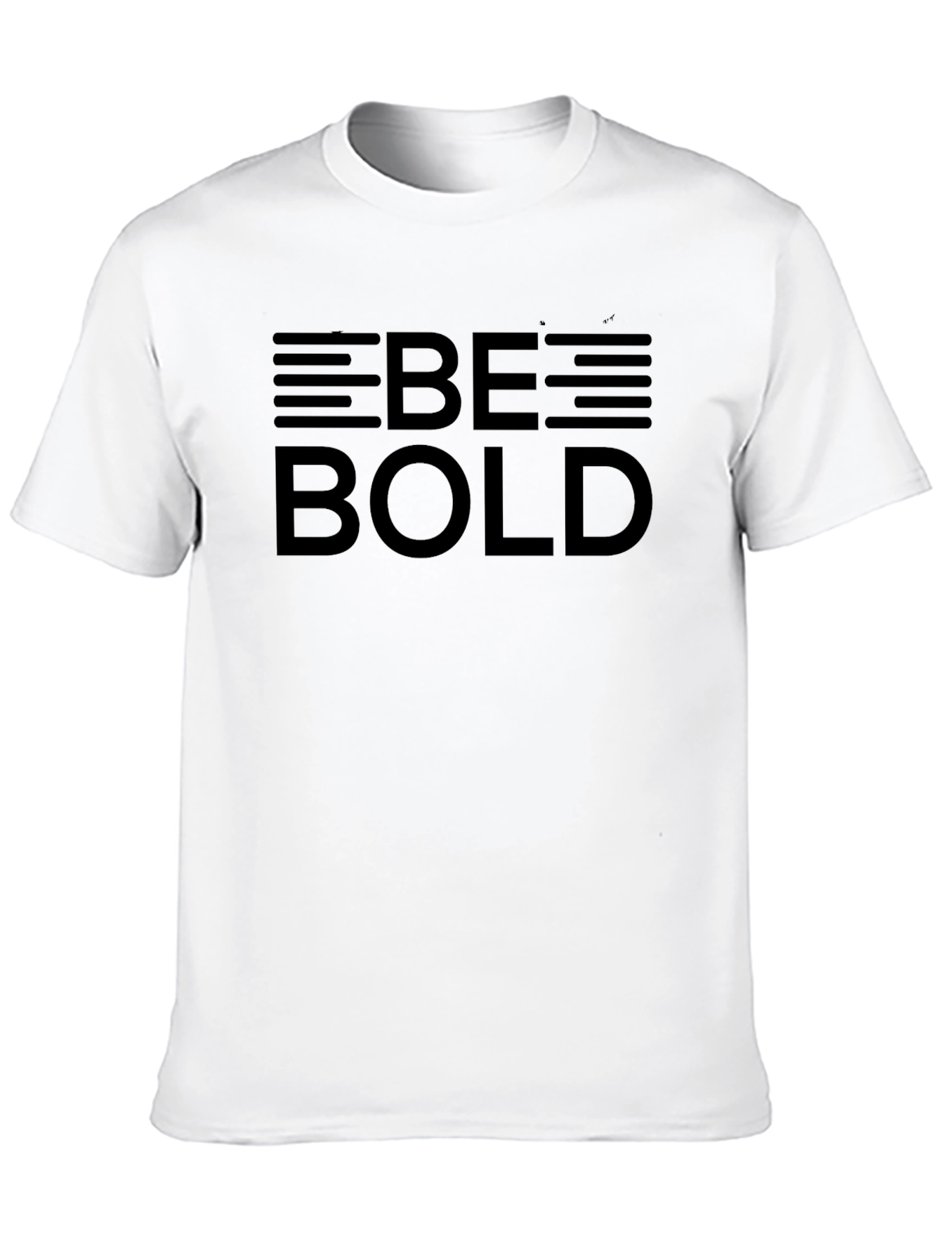 Be Bold Graphic Tee - Black Cotton T-Shirt