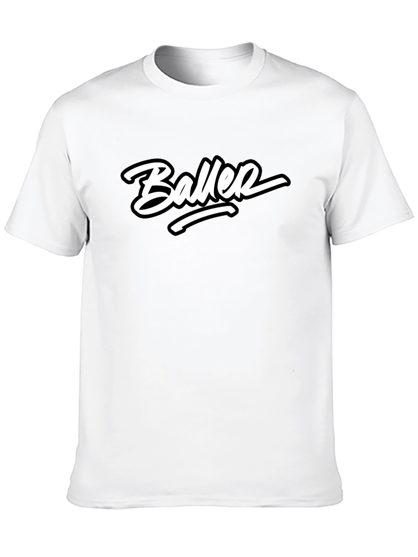 Baller Graphic Tee - Stylish Black T-Shirt