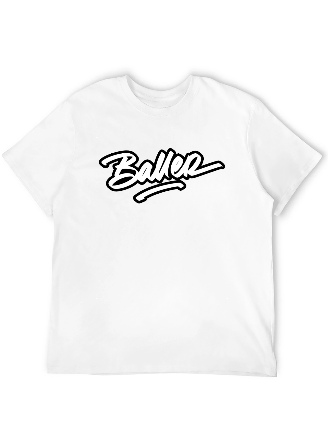 Baller Graphic Tee - Stylish Black T-Shirt