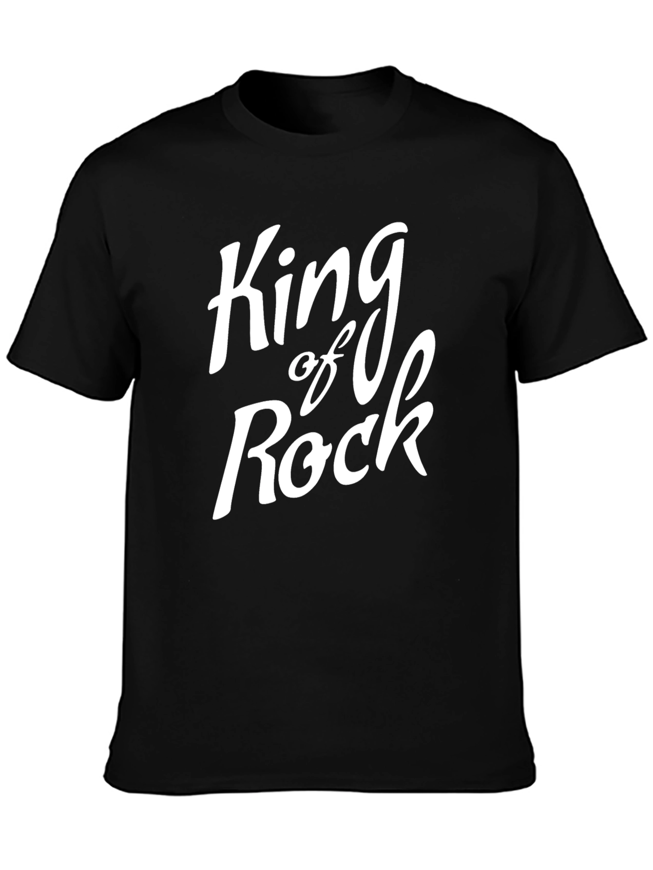 King of Rock Graphic Tee - Black Cotton T-Shirt
