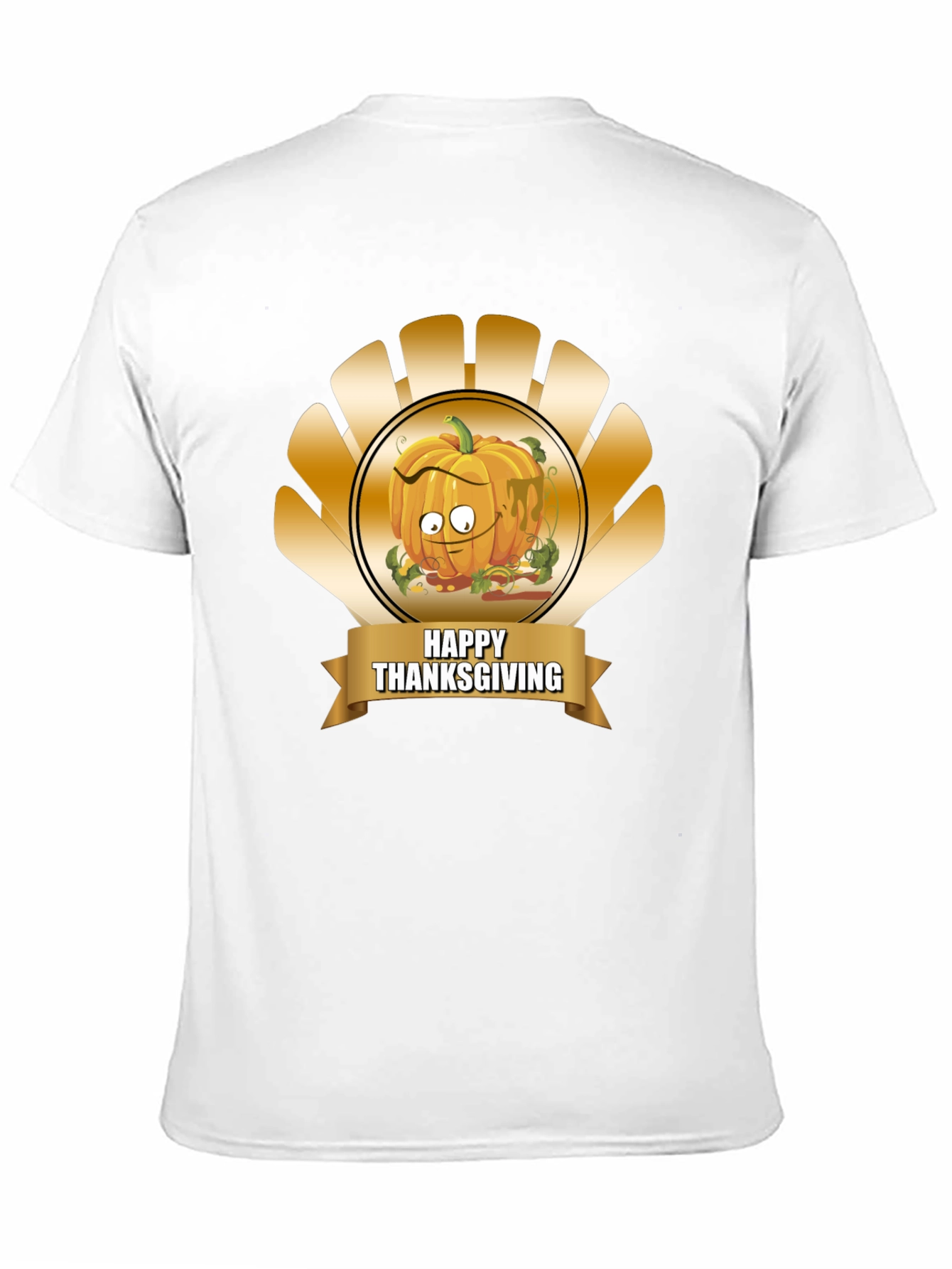 Thanksgiving Pumpkin Cartoon T-Shirt