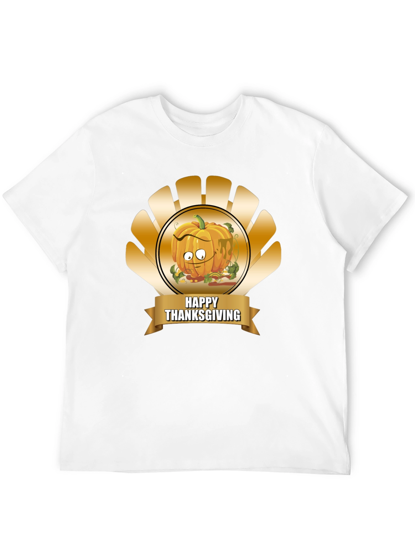 Thanksgiving Pumpkin Cartoon T-Shirt