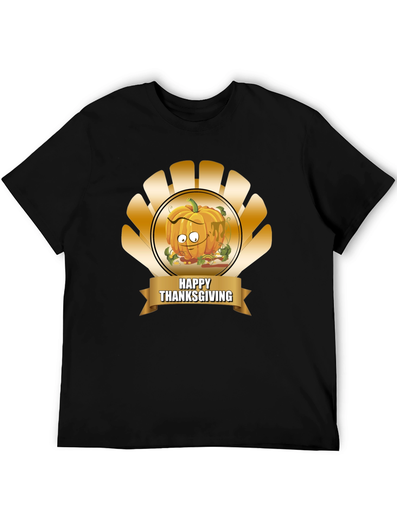 Thanksgiving Pumpkin Cartoon T-Shirt