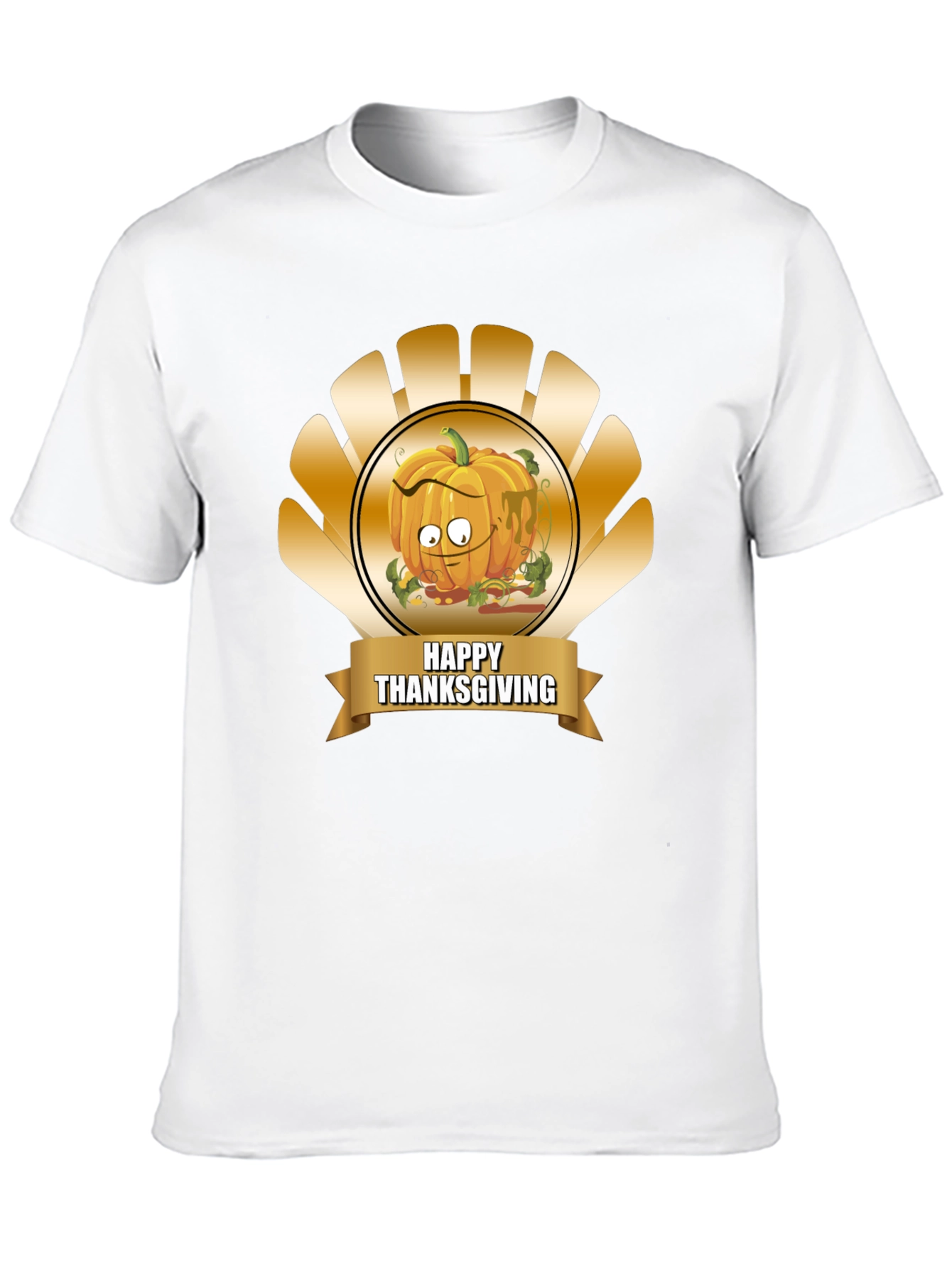 Thanksgiving Pumpkin Cartoon T-Shirt