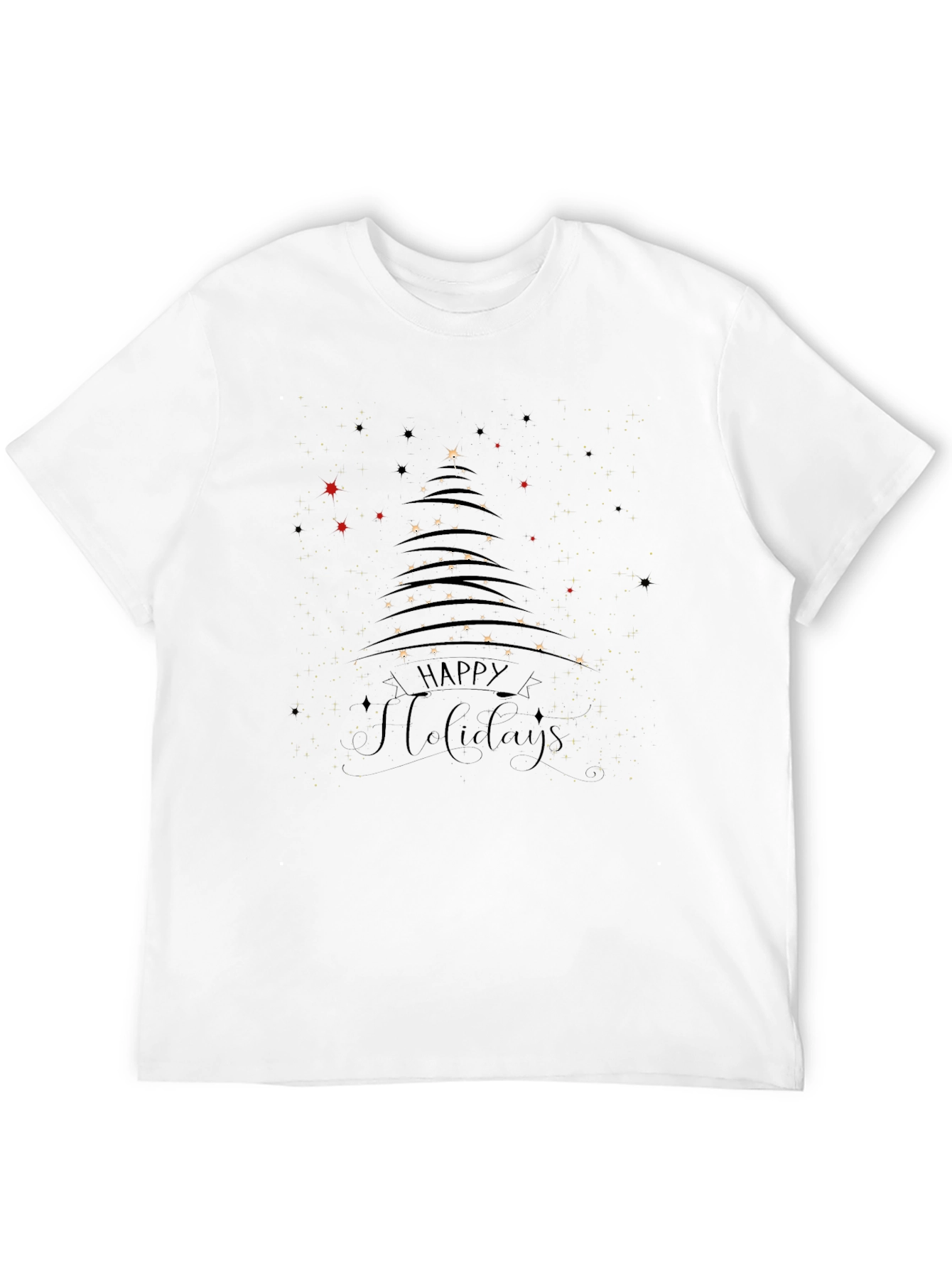 Happy Holidays Tree Graphic T-Shirt