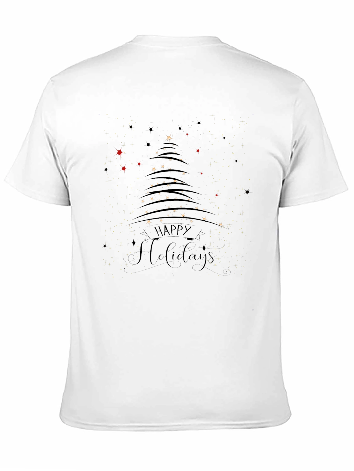 Happy Holidays Tree Graphic T-Shirt