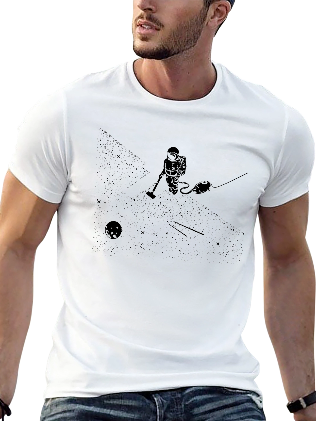Cosmic Vacuum Crew Neck T-Shirt