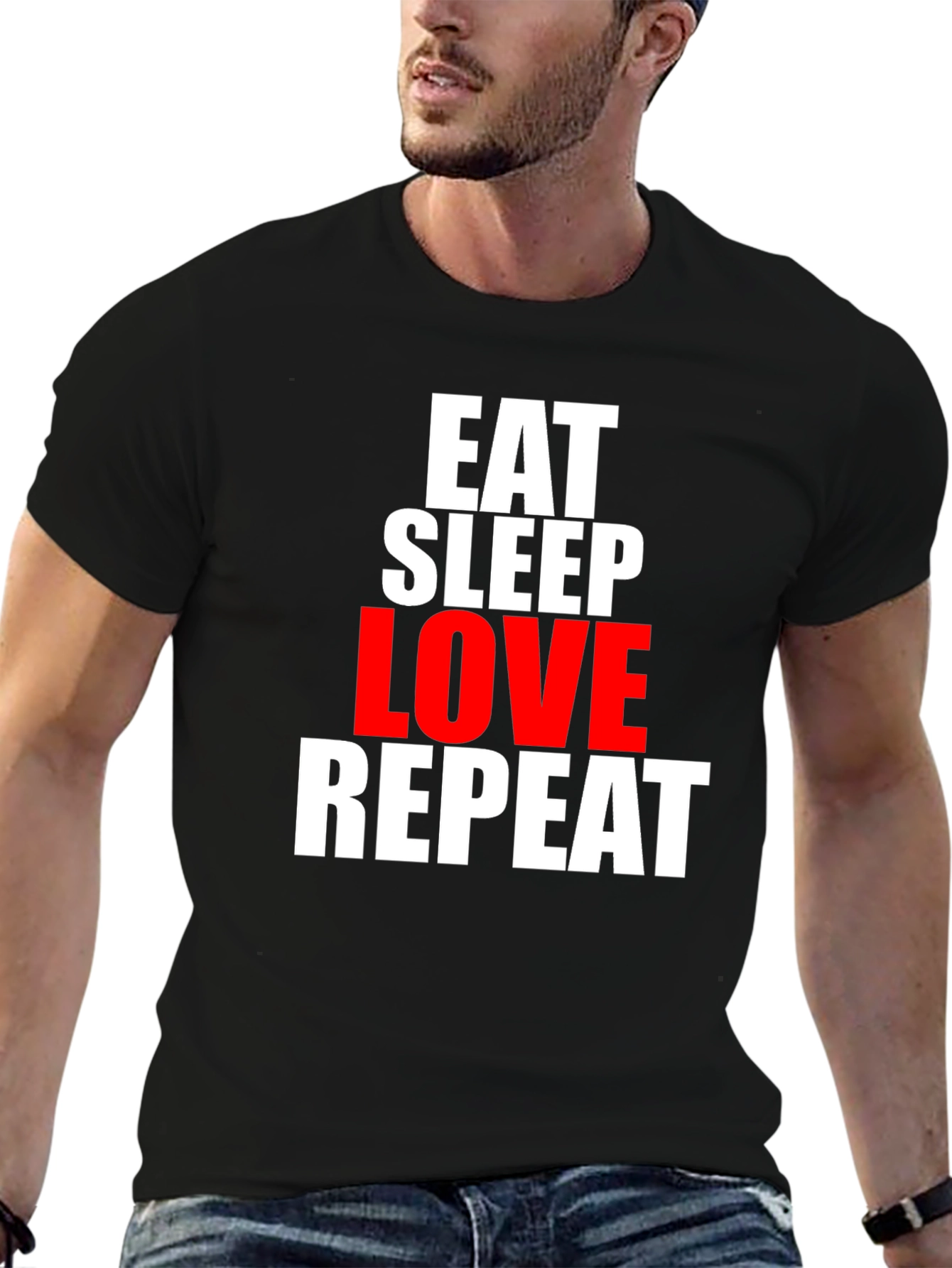 Eat Sleep Love Repeat Graphic Tee