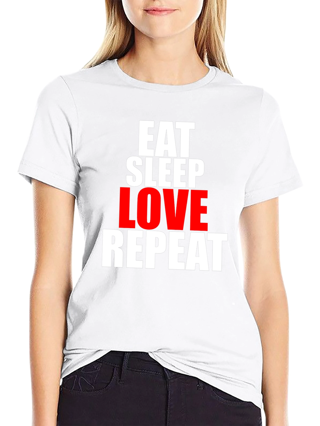 Eat Sleep Love Repeat Graphic Tee