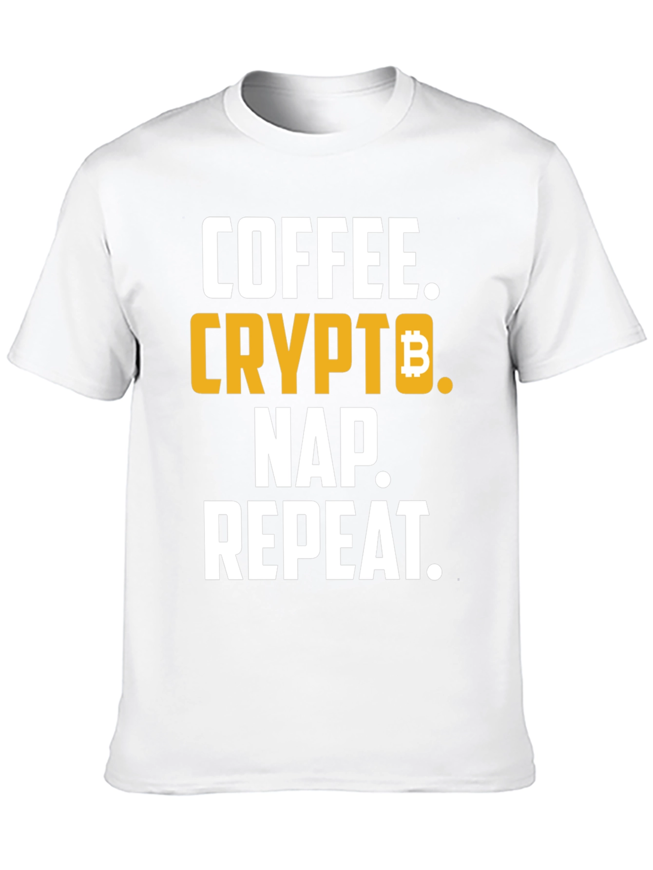 Coffee Crypto Nap Repeat T-Shirt - Bitcoin