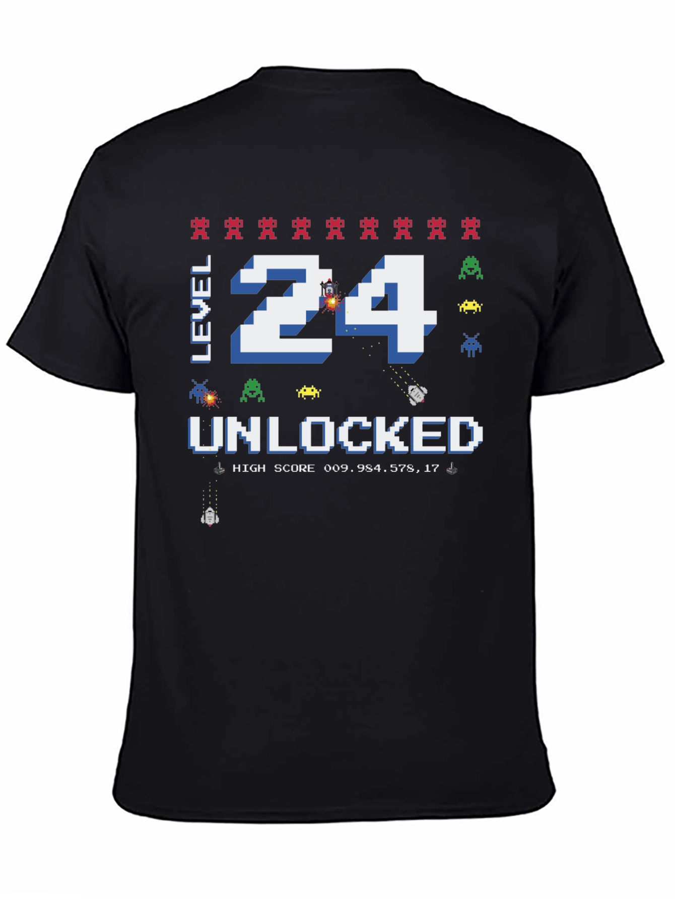 Level 24 Unlocked T-Shirt - Gamer Birthday Tee