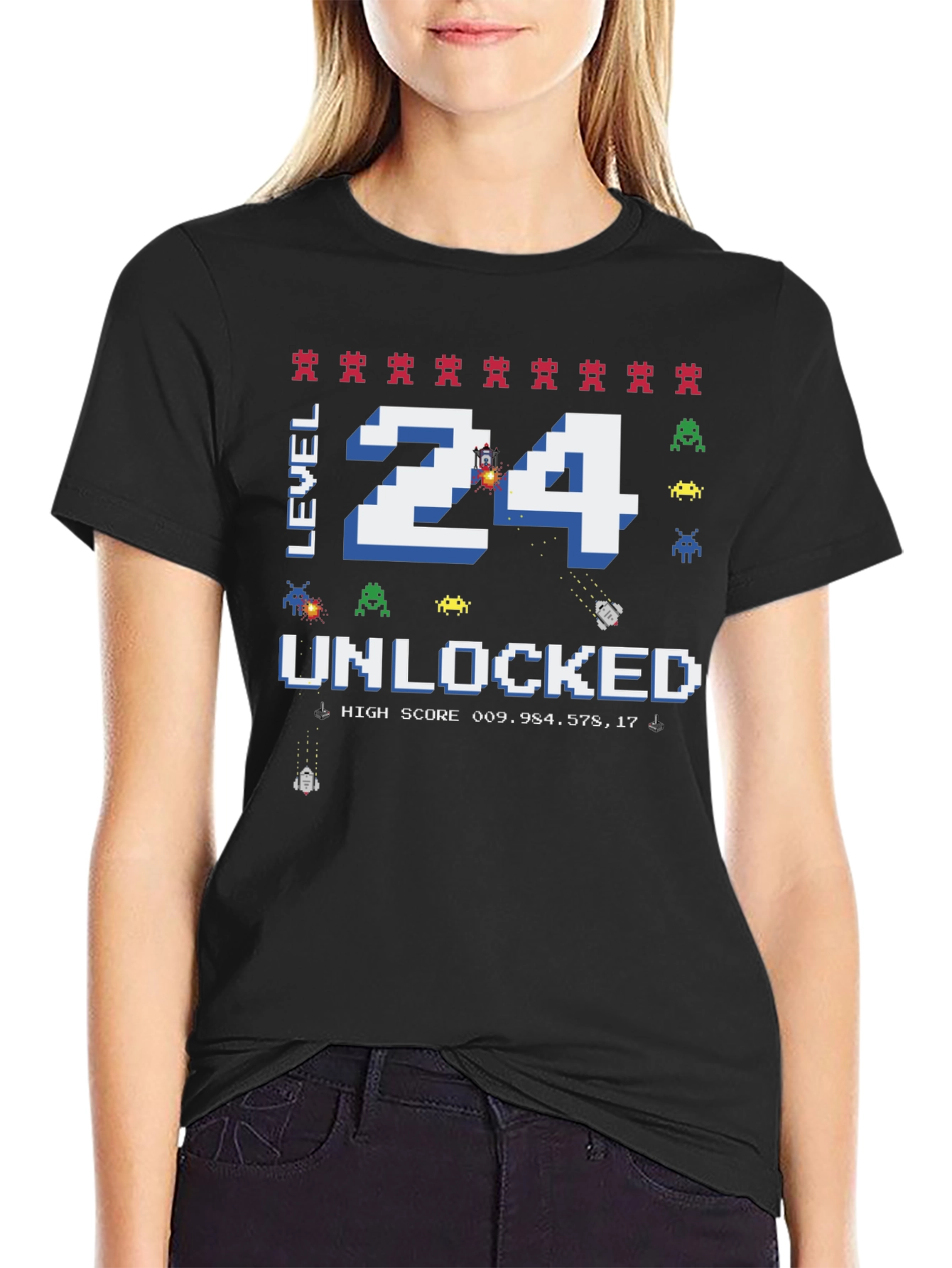 Level 24 Unlocked T-Shirt - Gamer Birthday Tee