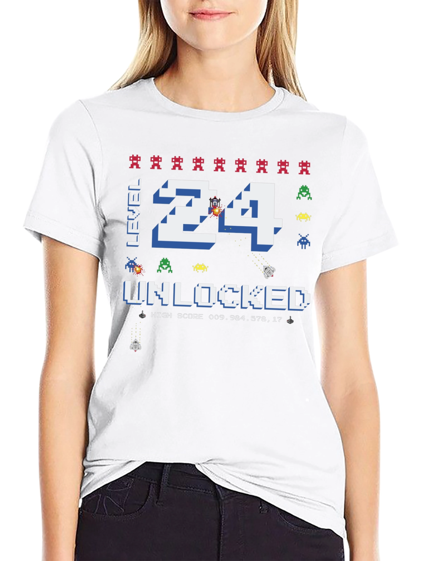 Level 24 Unlocked T-Shirt - Gamer Birthday Tee