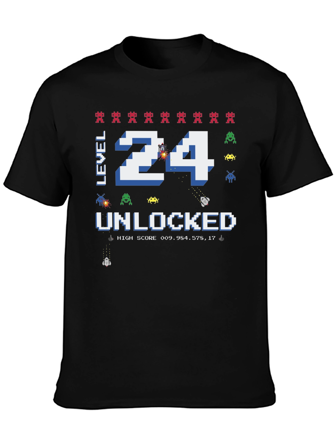 Level 24 Unlocked T-Shirt - Gamer Birthday Tee