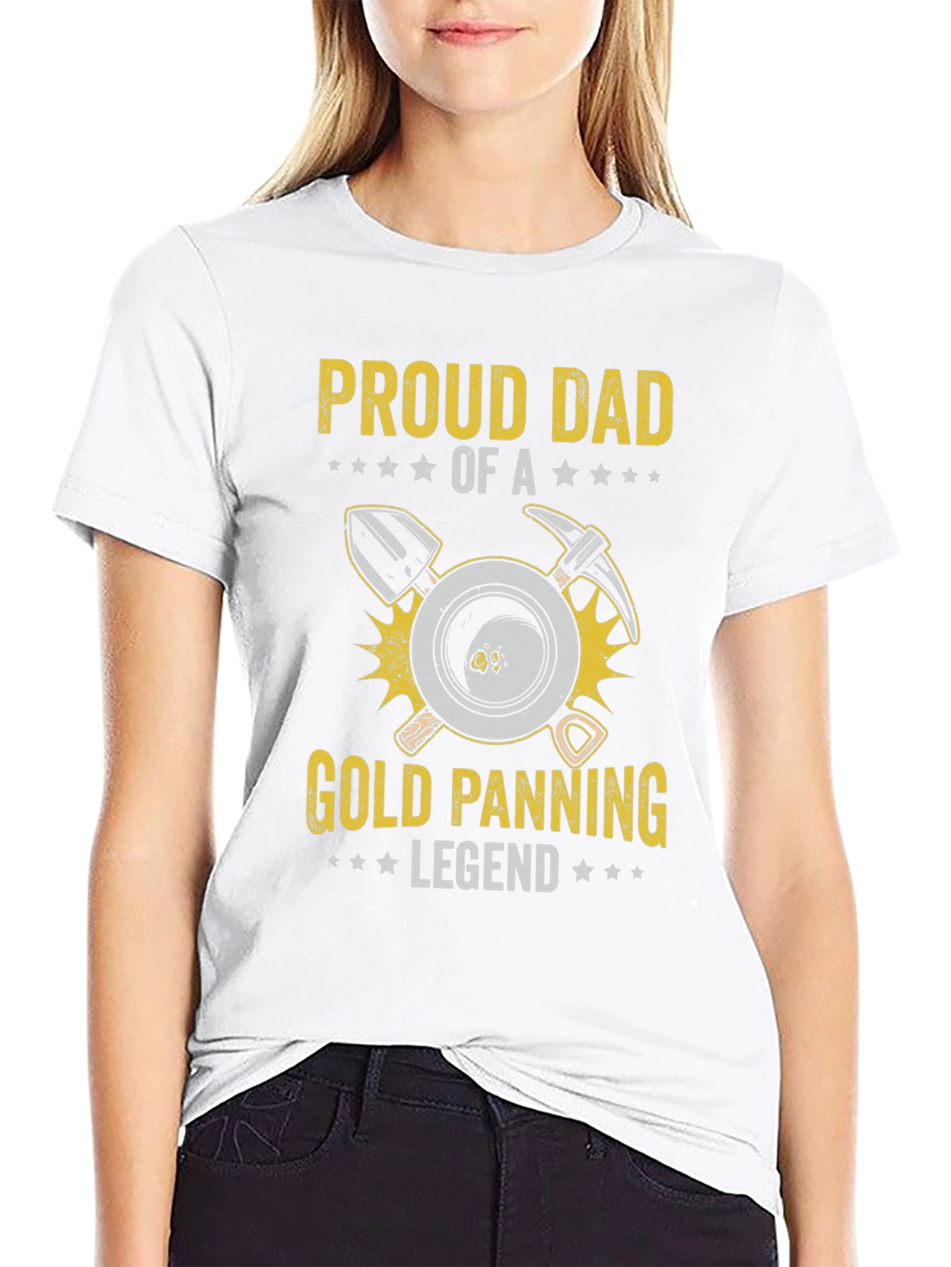 Proud Dad Gold Panning Legend Tee
