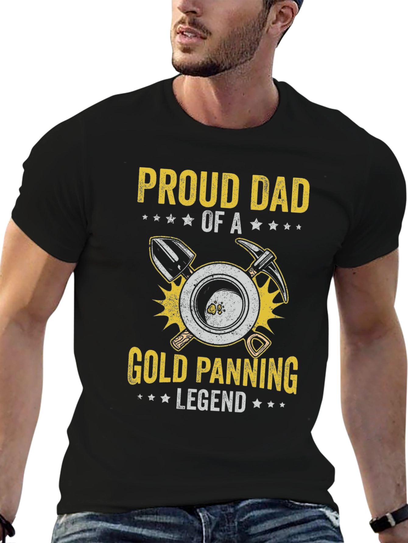 Proud Dad Gold Panning Legend Tee