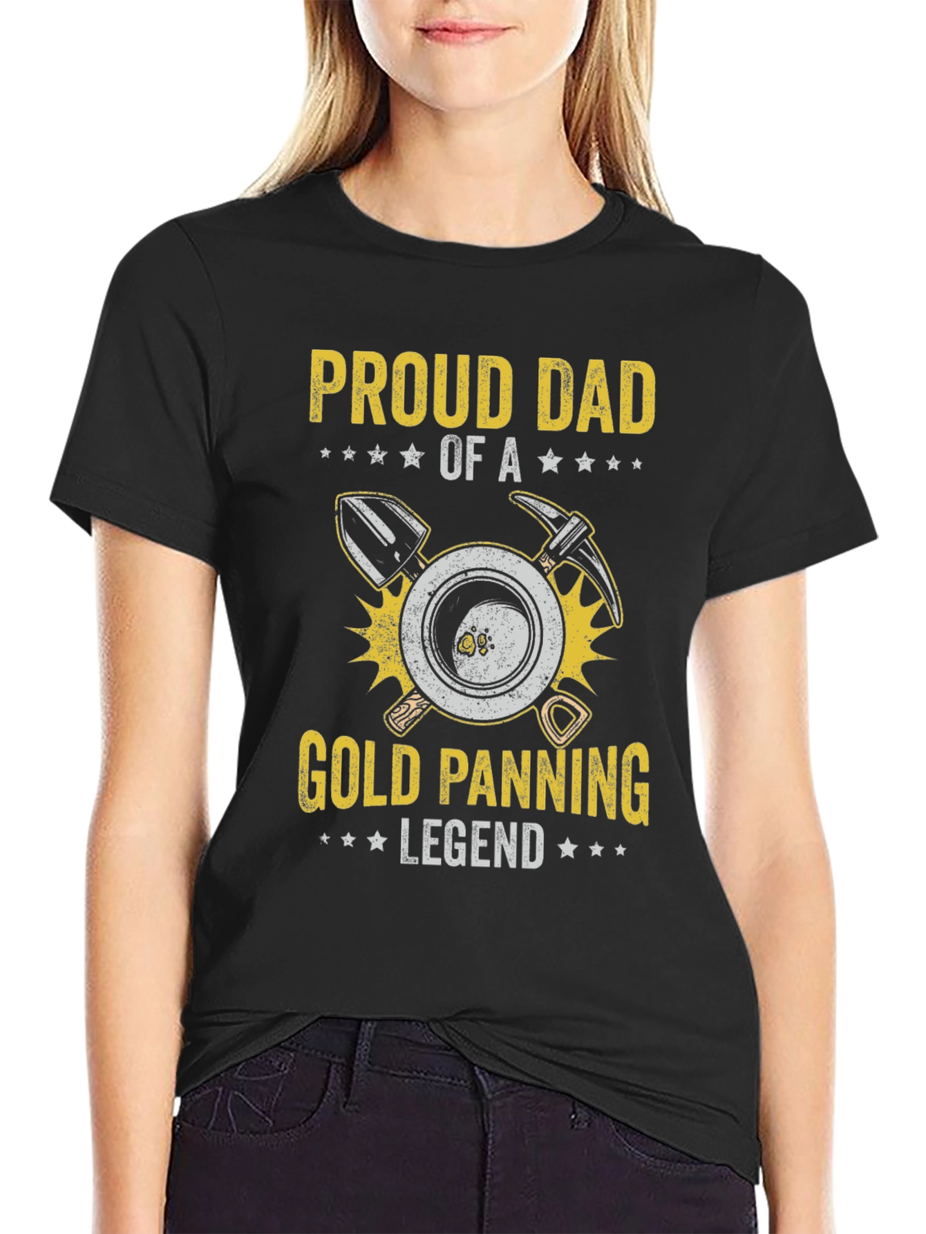 Proud Dad Gold Panning Legend Tee