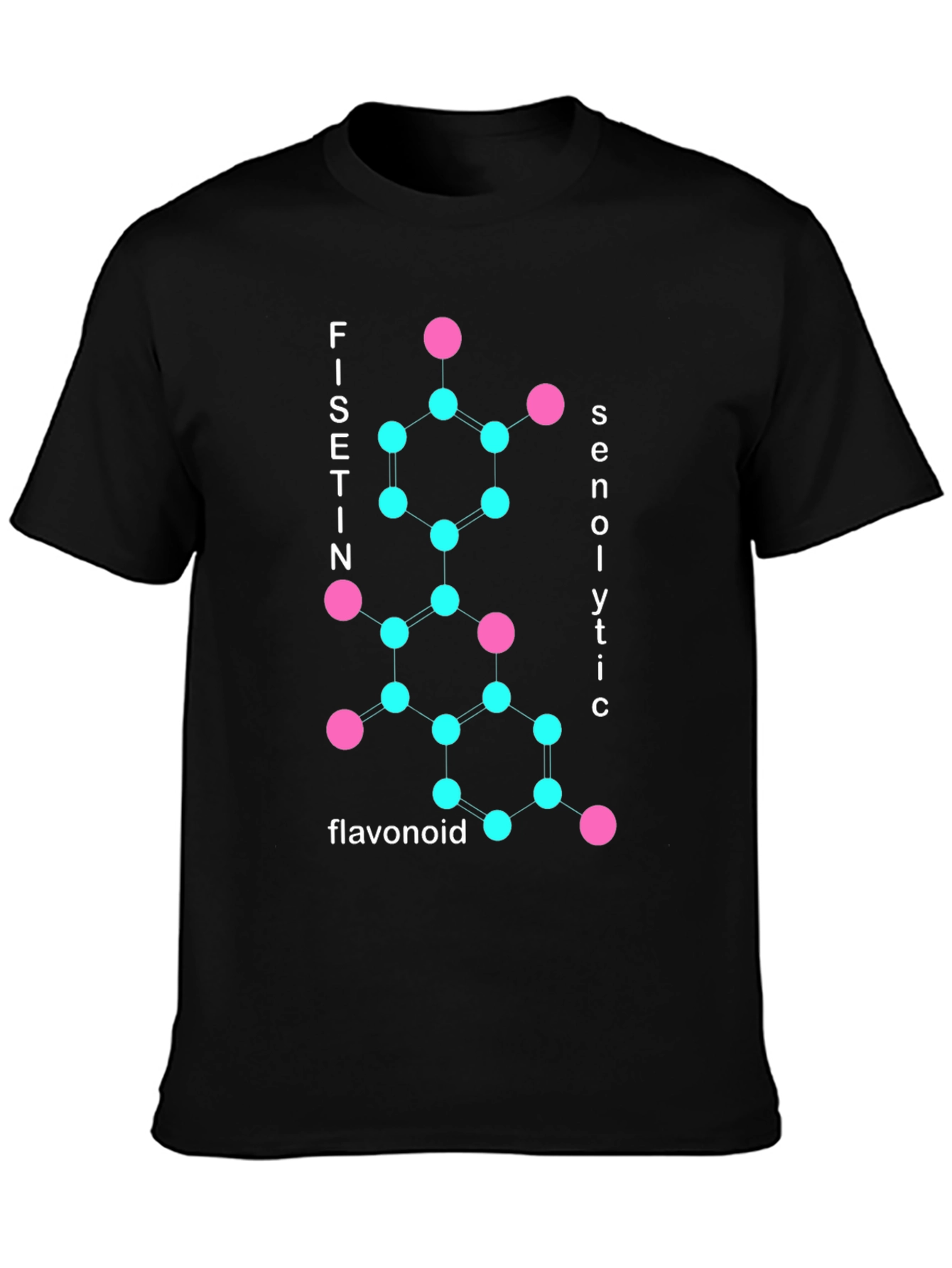Fisetin Senolytic Molecule Graphic T-Shirt