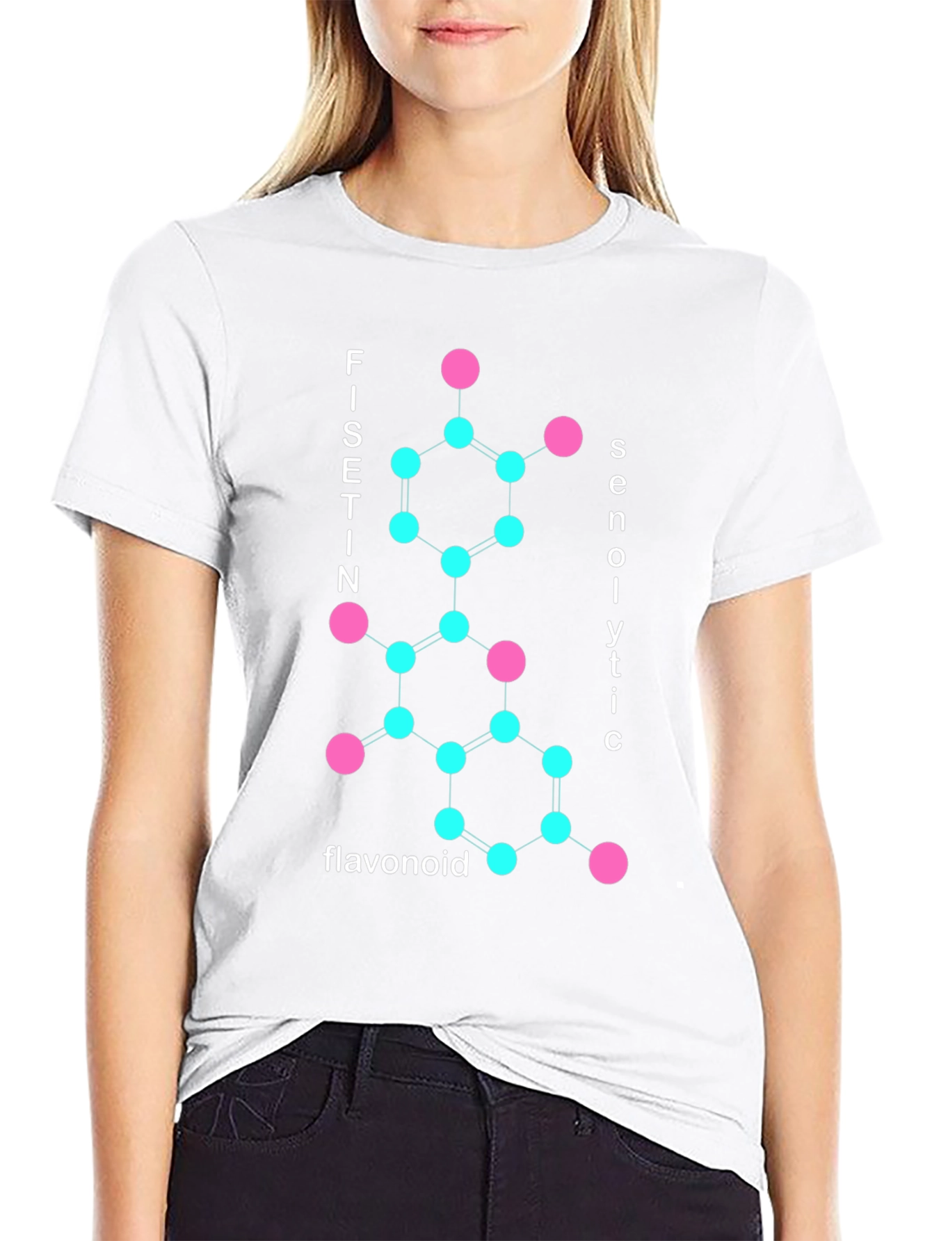Fisetin Senolytic Molecule Graphic T-Shirt