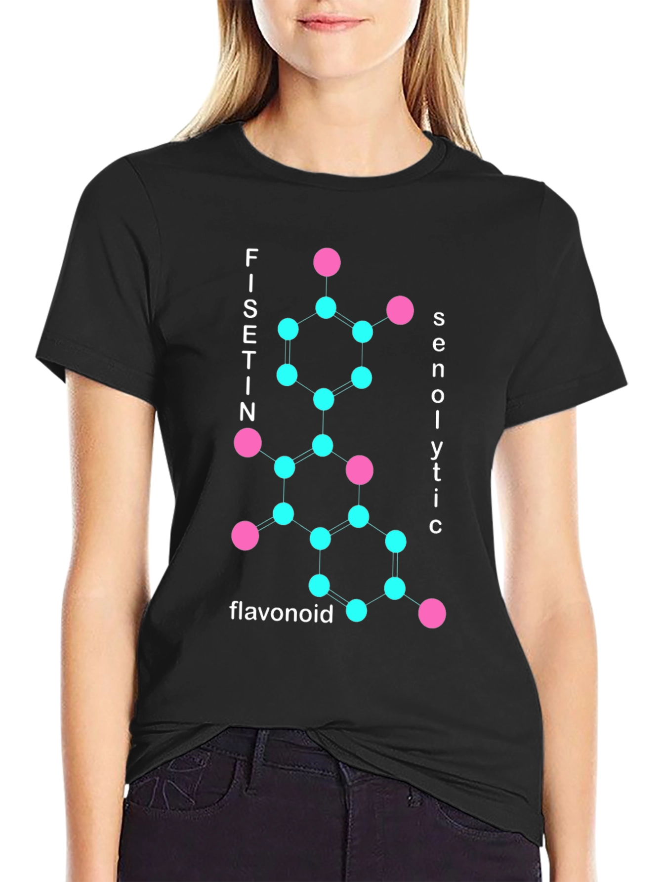 Fisetin Senolytic Molecule Graphic T-Shirt