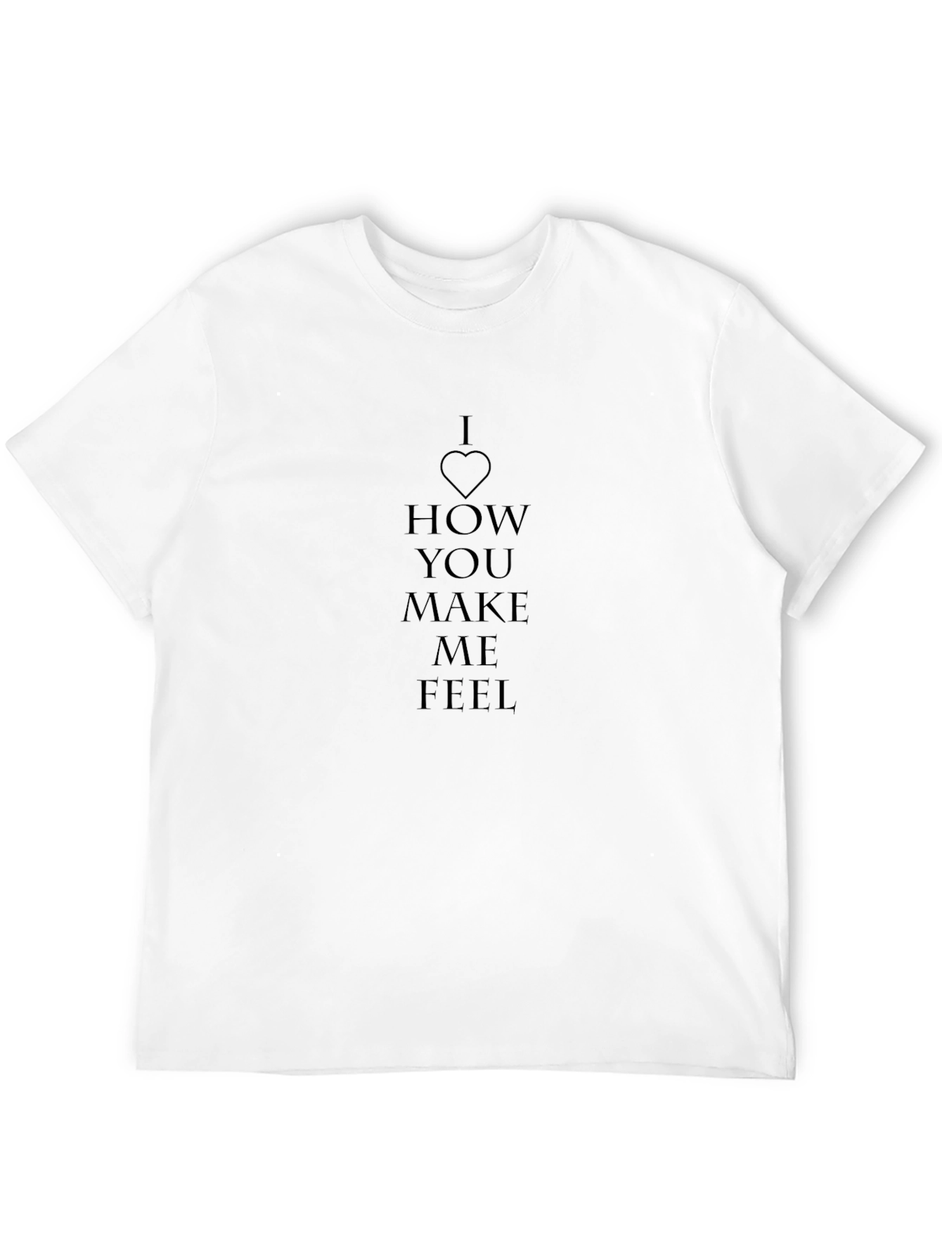 I Heart How You Make Me Feel Black T-Shirt