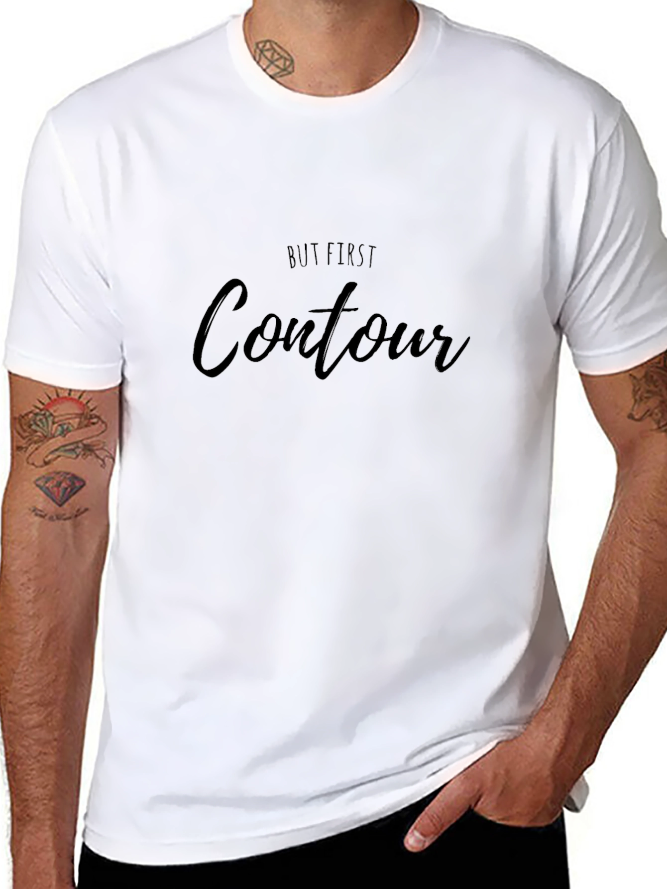 But First Contour Graphic T-Shirt