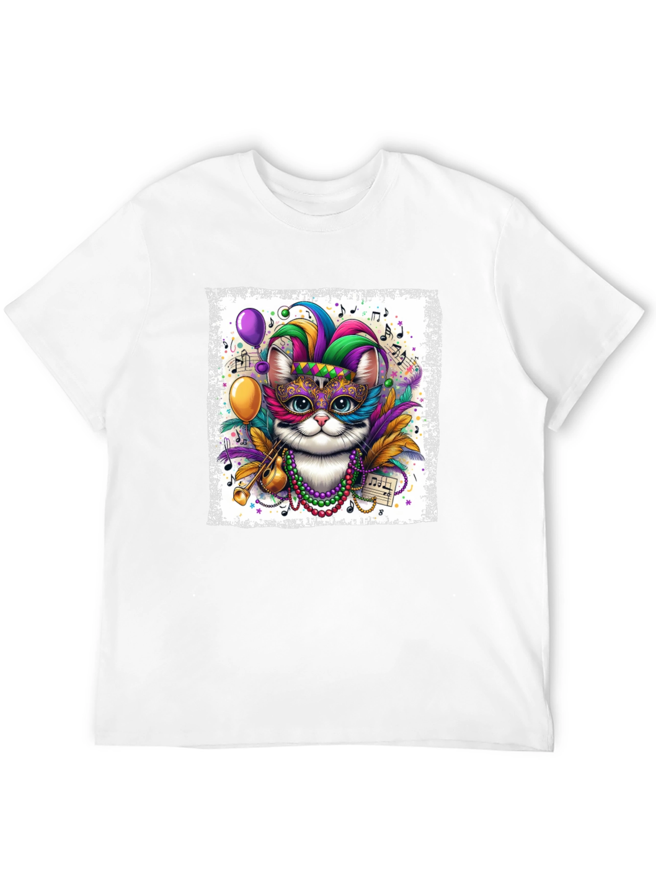Mardi Gras Cat T-Shirt
