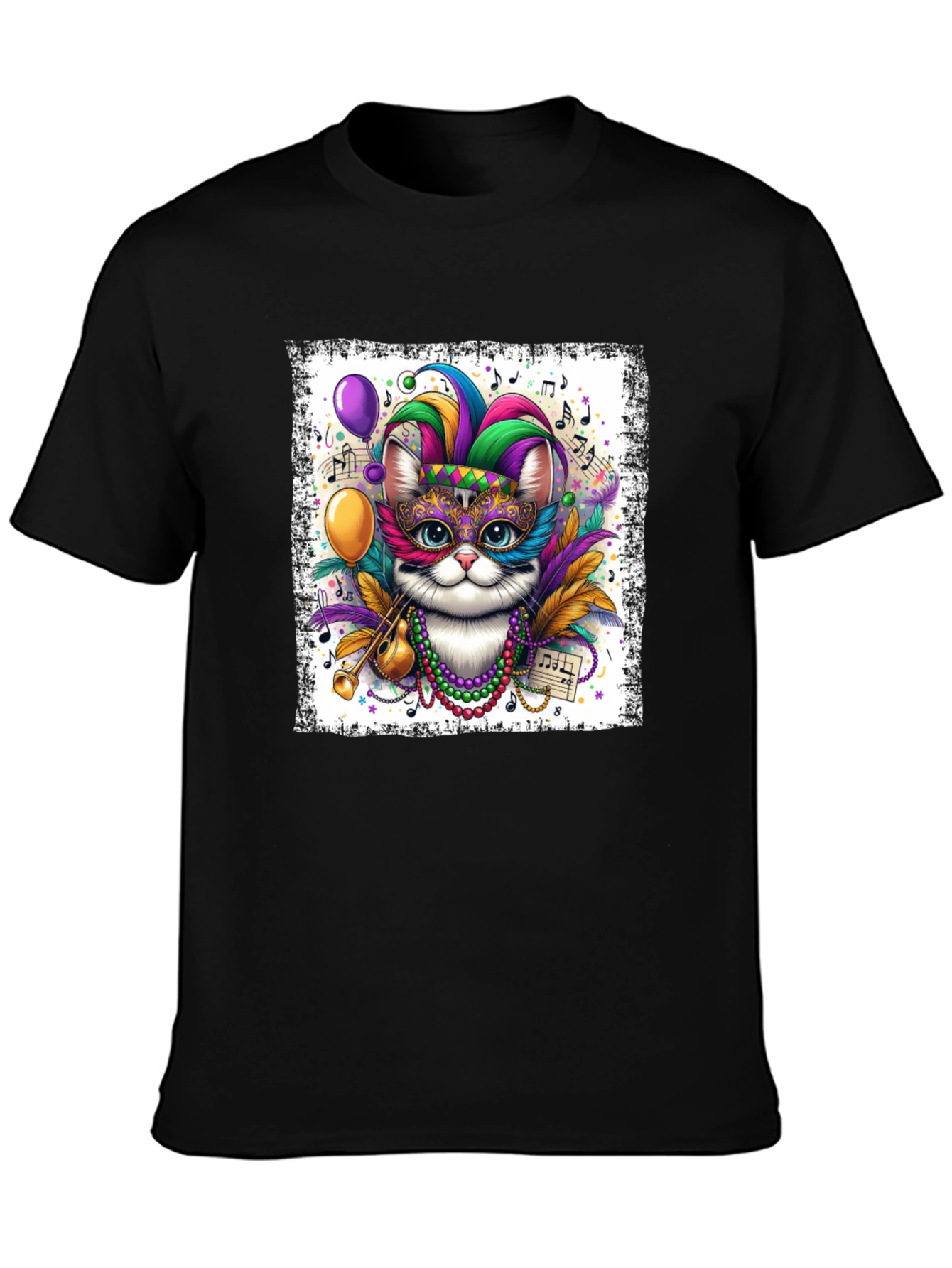 Mardi Gras Cat T-Shirt