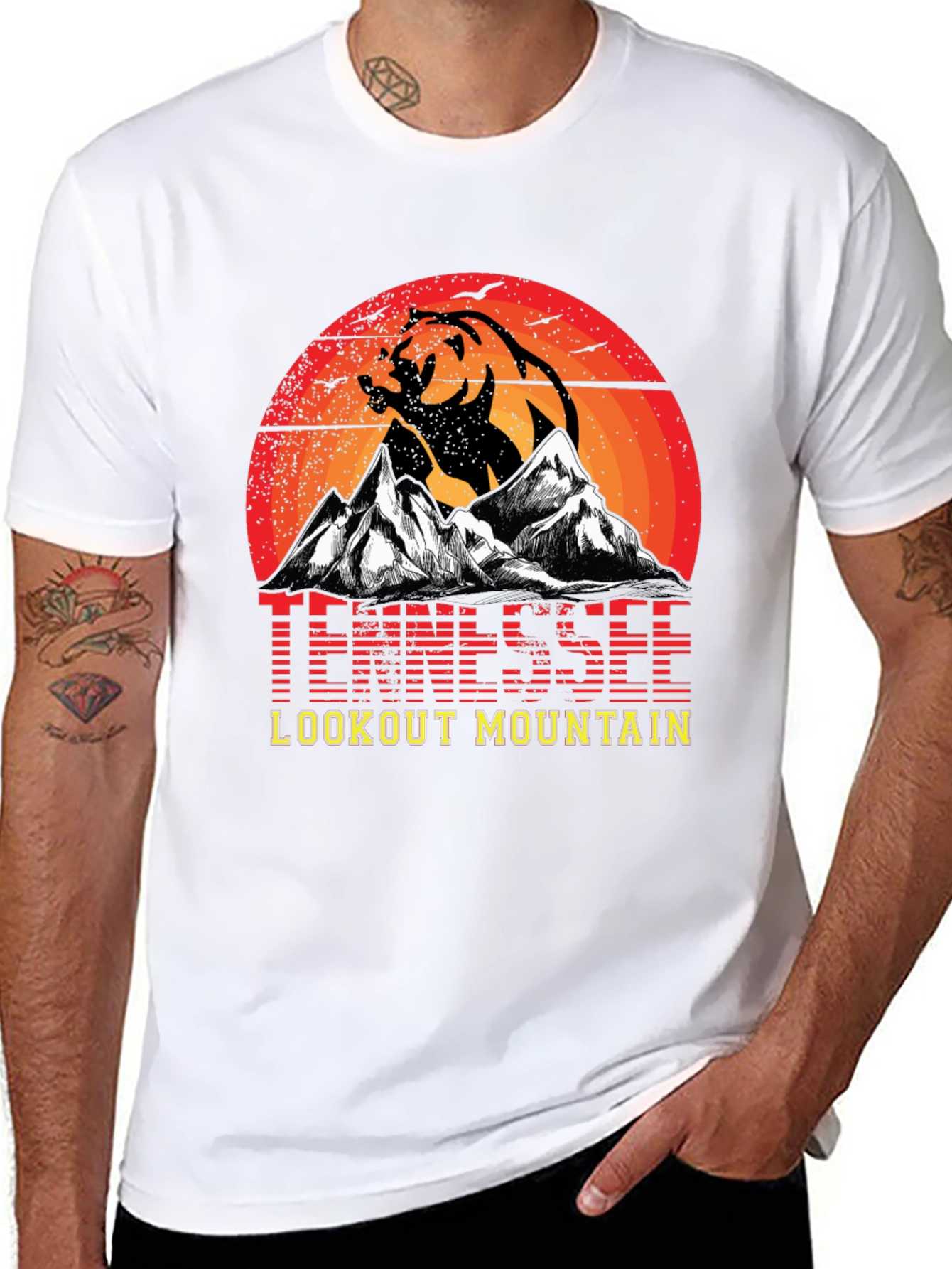 Tennessee Lookout Mountain Bear Graphic T-Shirt