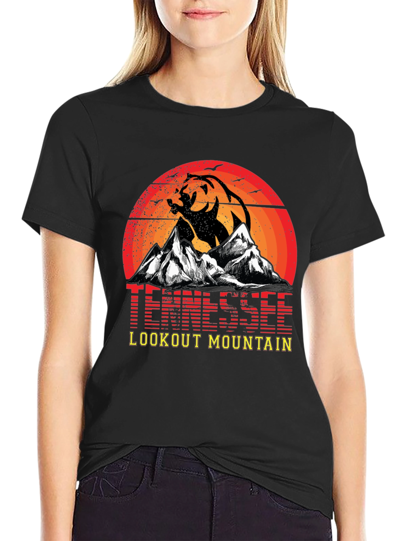 Tennessee Lookout Mountain Bear Graphic T-Shirt