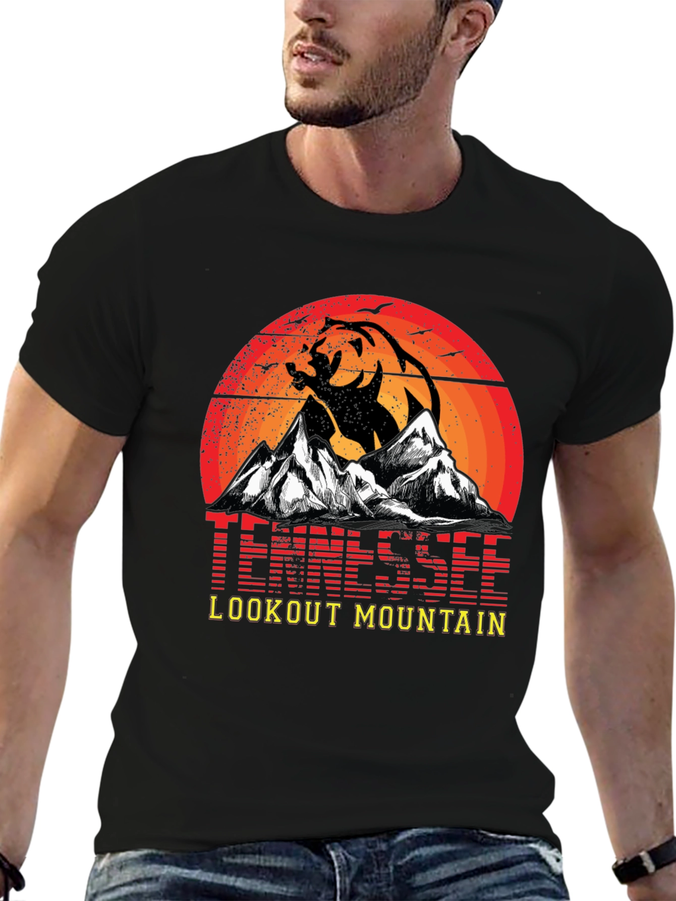 Tennessee Lookout Mountain Bear Graphic T-Shirt