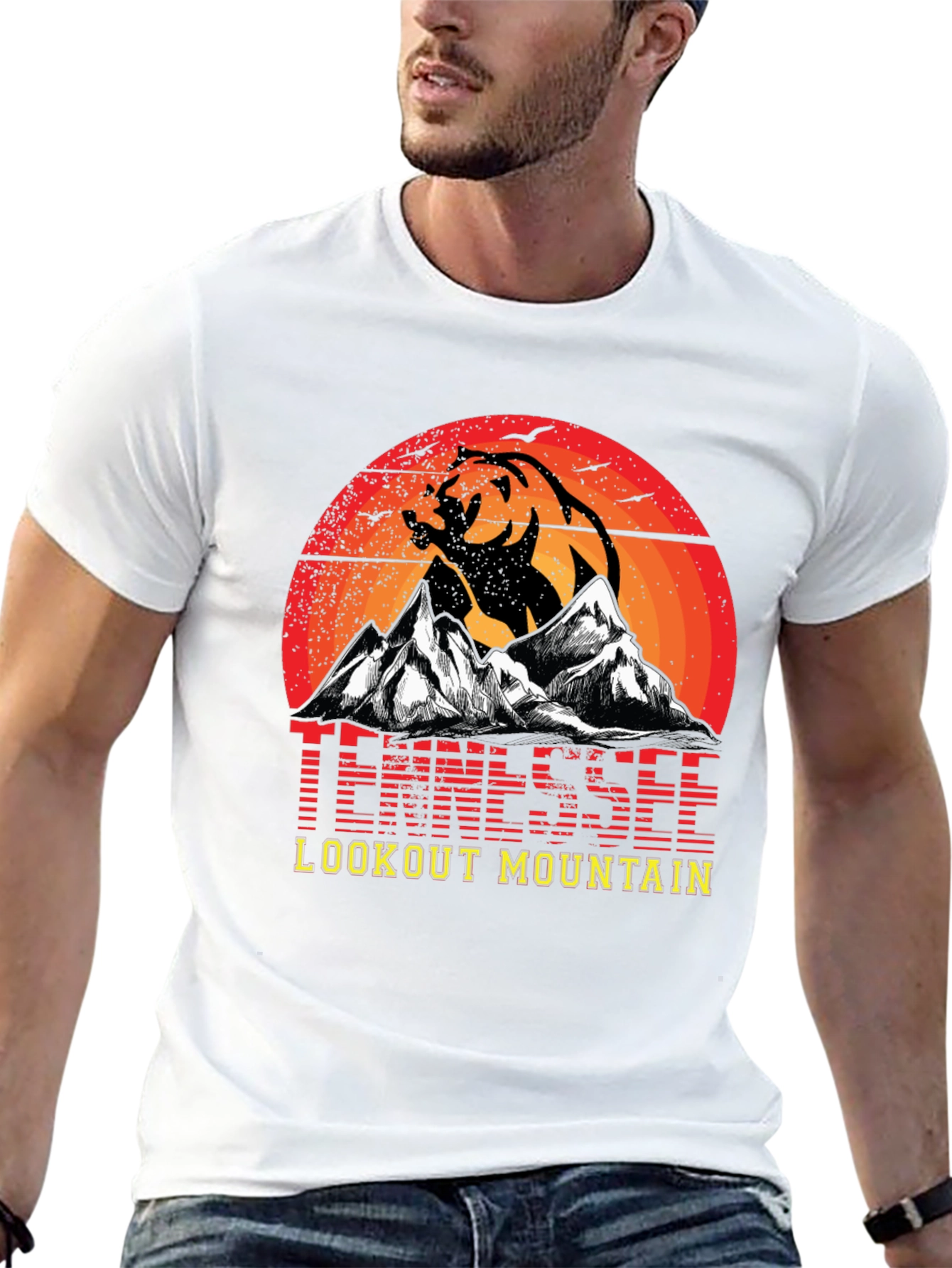 Tennessee Lookout Mountain Bear Graphic T-Shirt