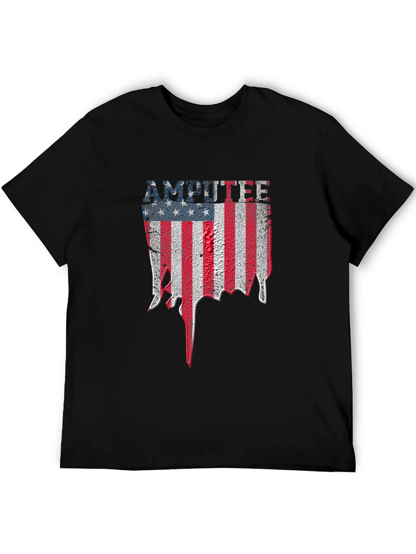 Amputee USA Flag Graphic T-Shirt