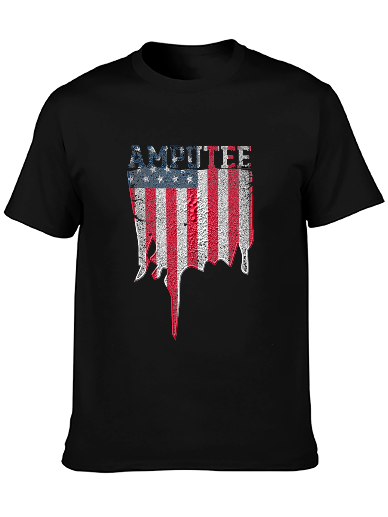 Amputee USA Flag Graphic T-Shirt