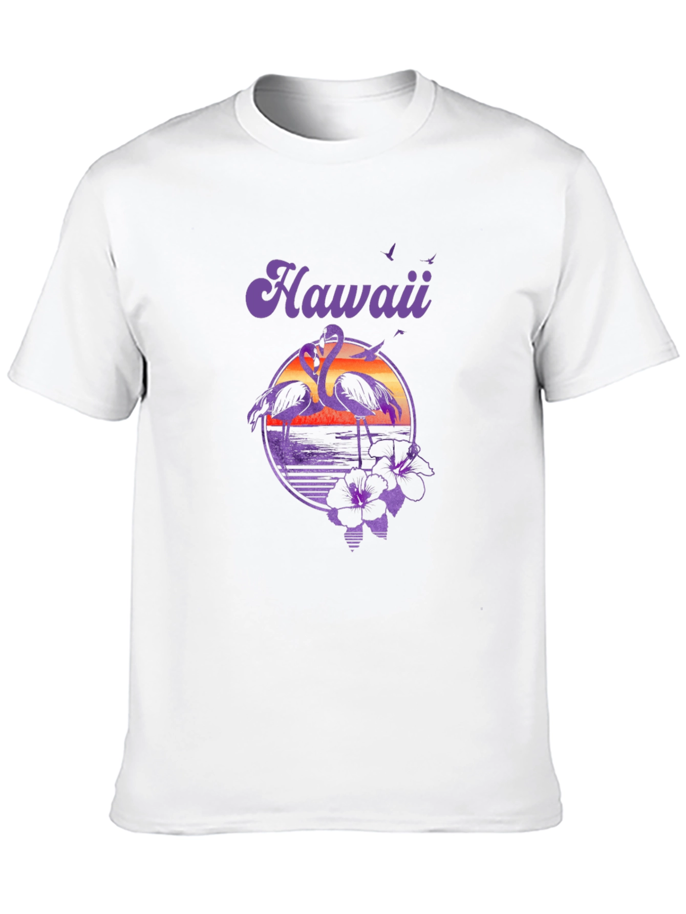 Hawaii Flamingo Graphic Print Tee