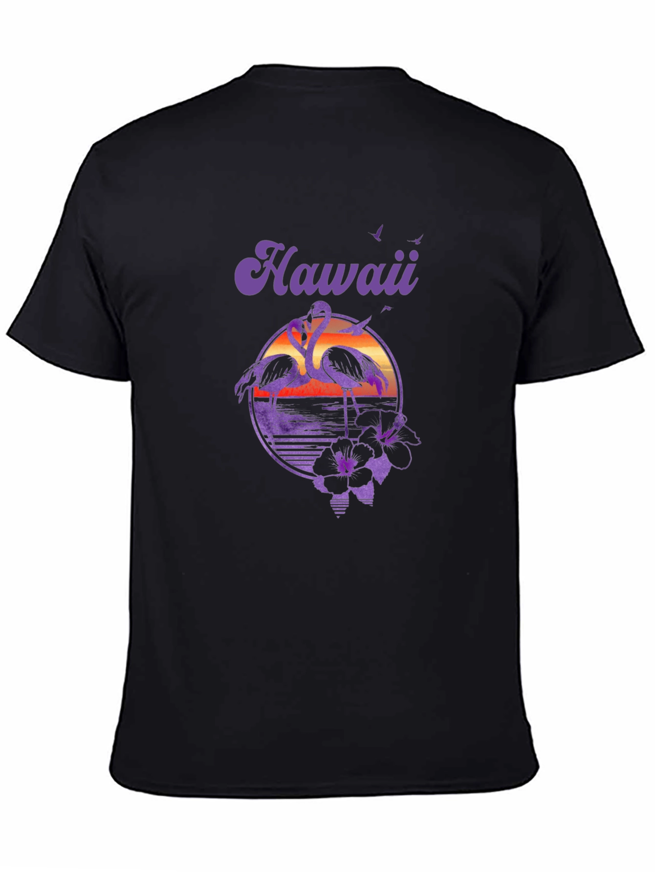 Hawaii Flamingo Graphic Print Tee