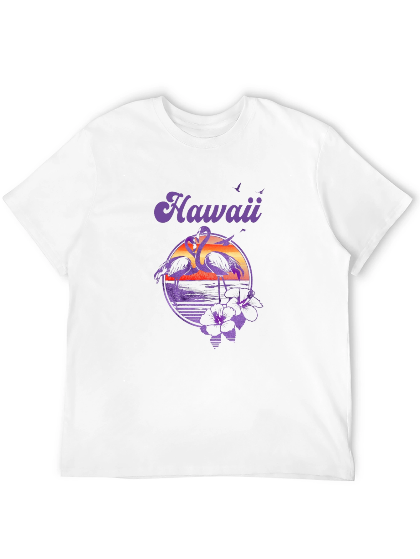 Hawaii Flamingo Graphic Print Tee