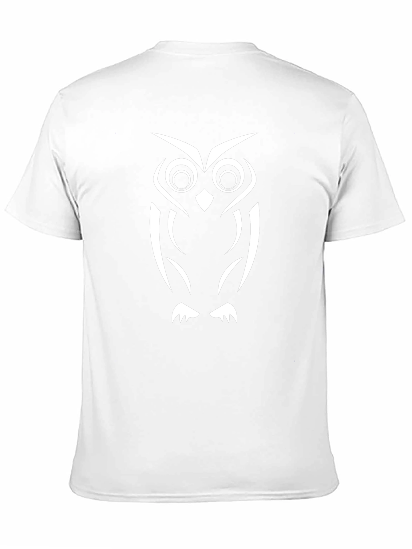 Owl Graphic Print Black T-Shirt