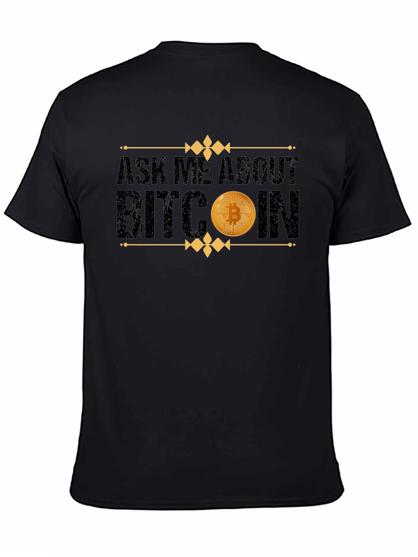 Ask Me About Bitcoin Black T-Shirt