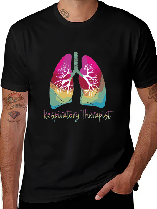 Respiratory Therapist Lungs Graphic Tee