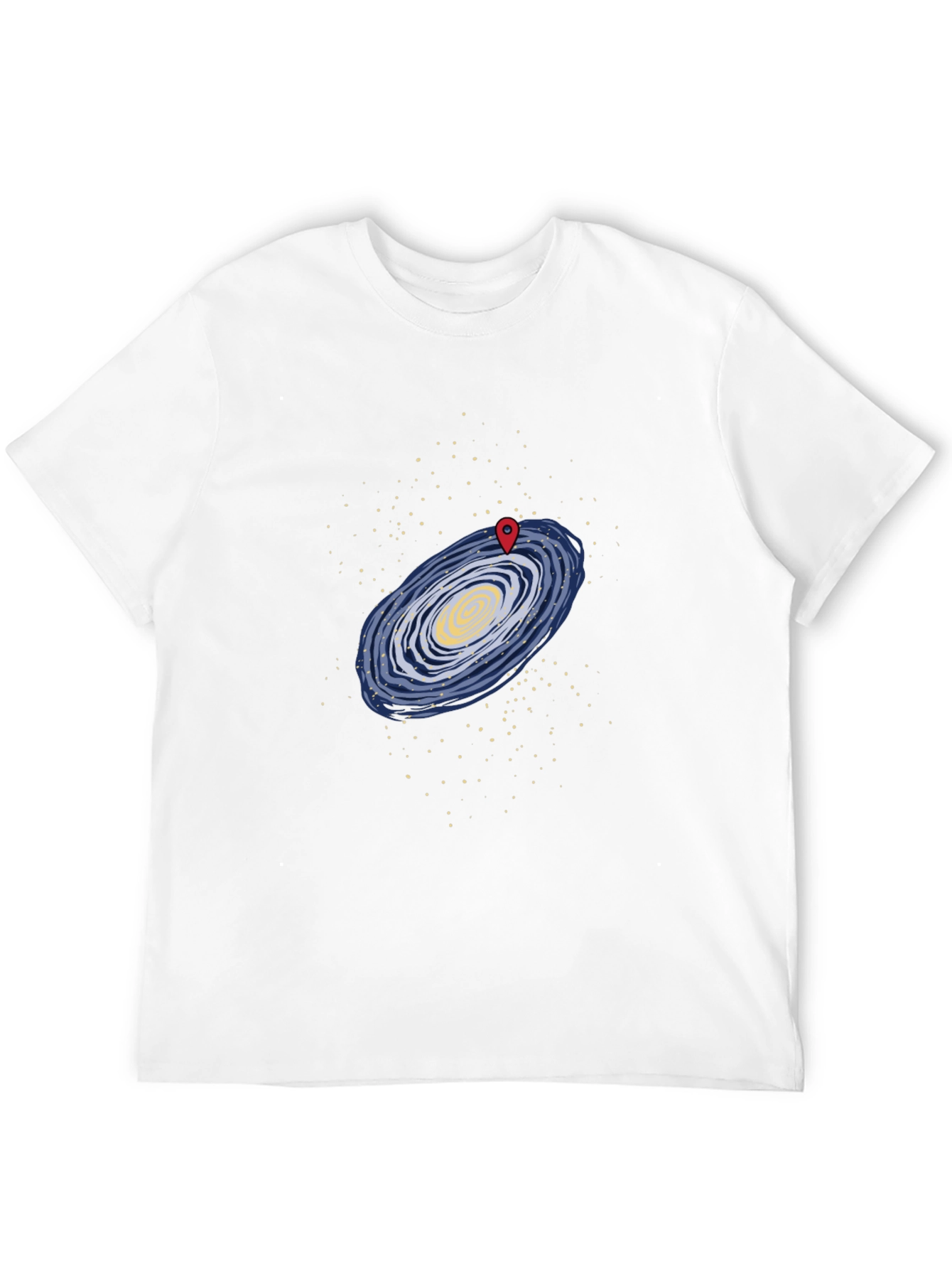Galaxy Map T-Shirt - Black Graphic Tee