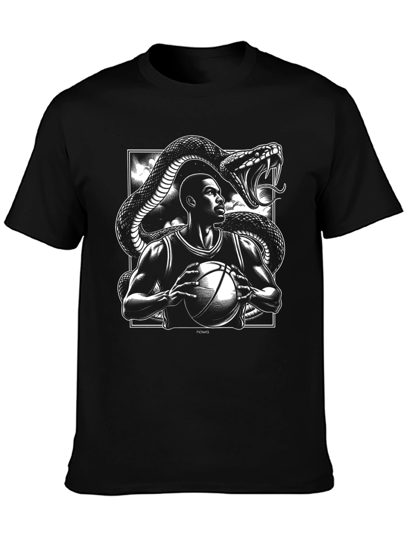 Basketball Player and Snake Graphic Tee