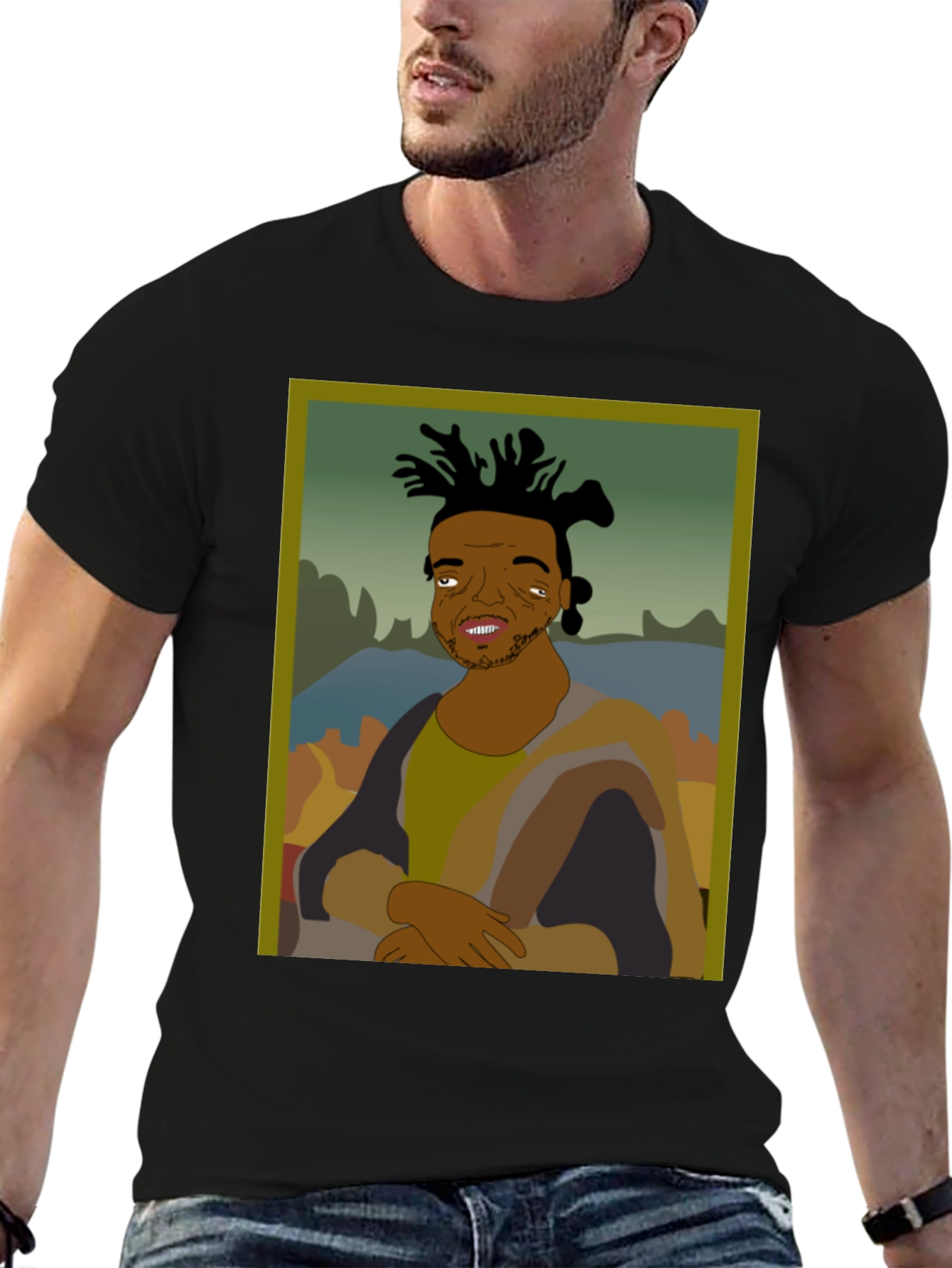 Mona Lisa Kodak Black Tee - Unique Graphic T-Shirt