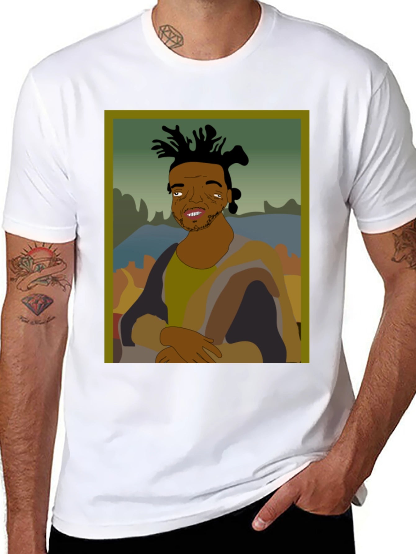 Mona Lisa Kodak Black Tee - Unique Graphic T-Shirt