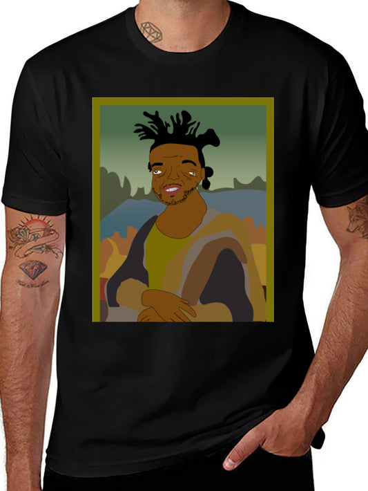 Mona Lisa Kodak Black Tee - Unique Graphic T-Shirt