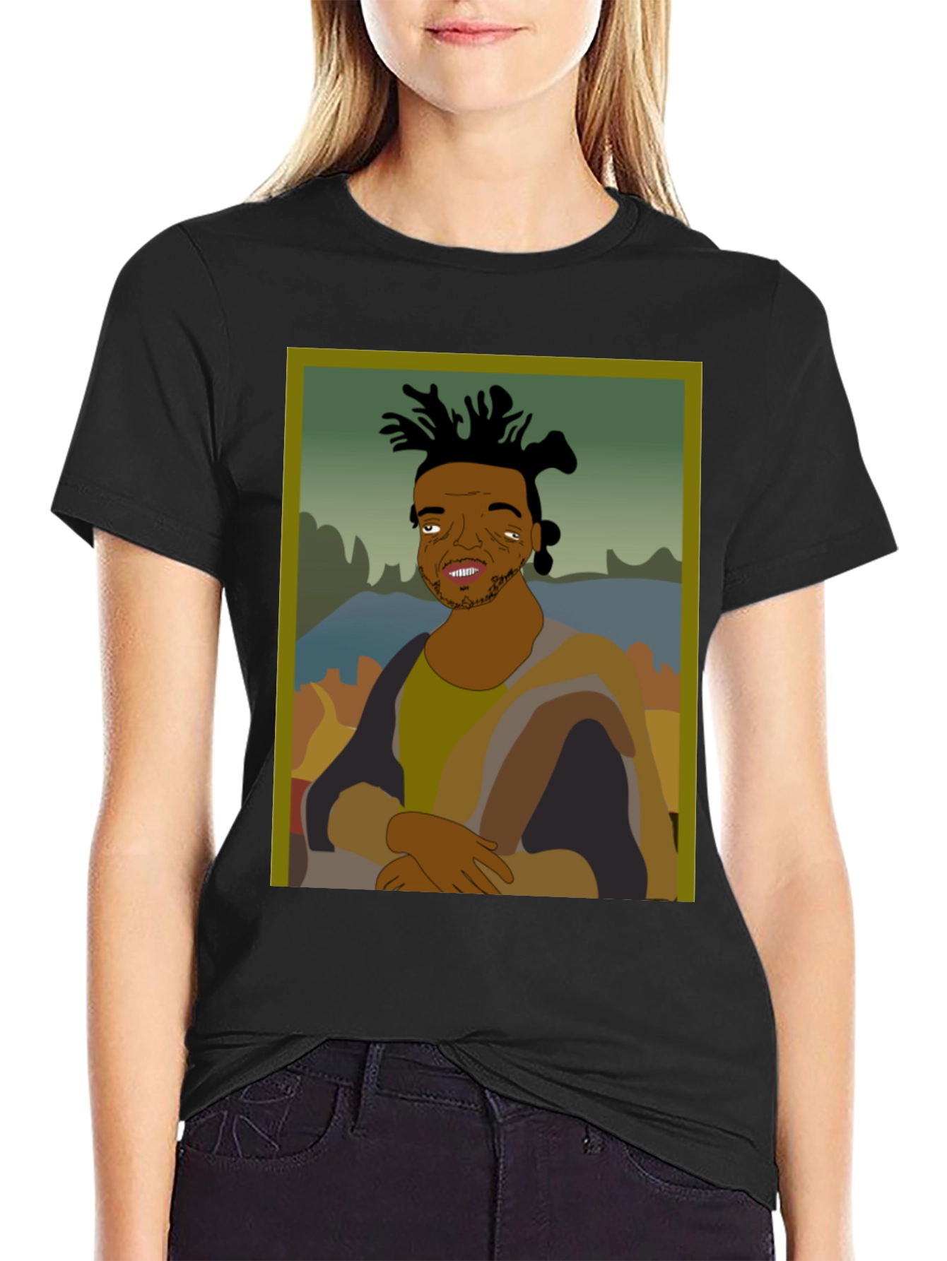 Mona Lisa Kodak Black Tee - Unique Graphic T-Shirt