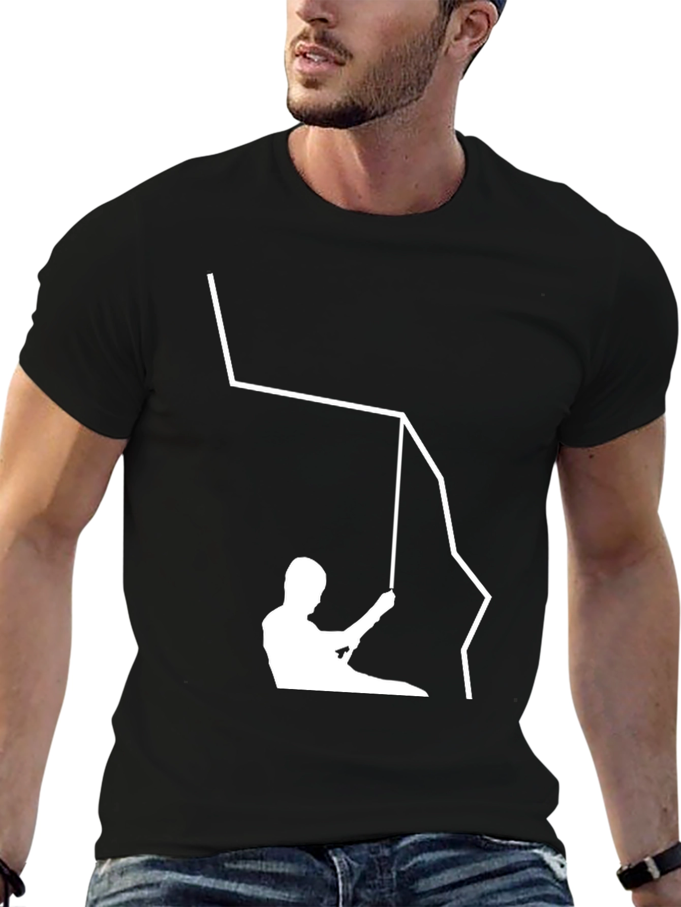 Trapper Silhouette Graphic Tee - Unique Design